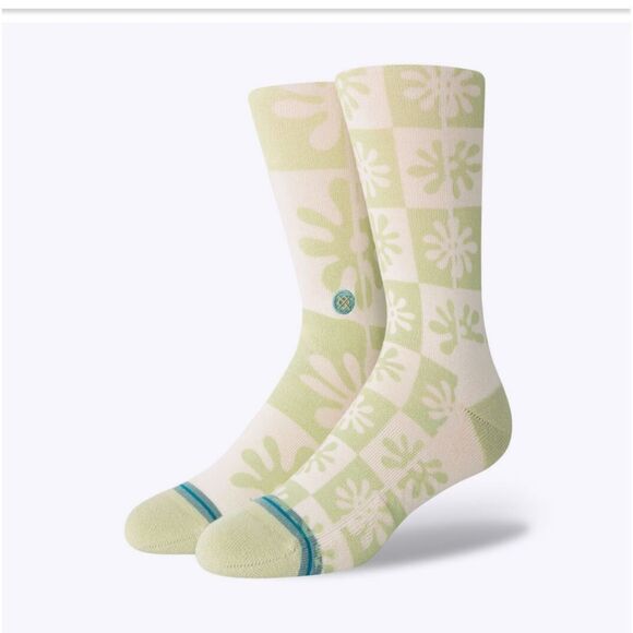 STANCE UNISEX SOCKS IN SAGE THE POPPINS WILL FIT WOMEN 8-10.5 and MEN 6-8.5 MED - Picture 1 of 7